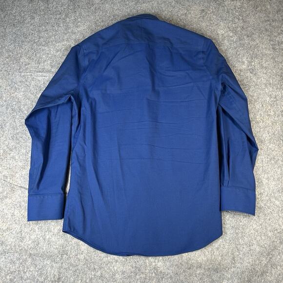 Twillory Shirt Mens Medium Tailored Fit Performance Button Down Blue Golf Preppy - Picture 7 of 9
